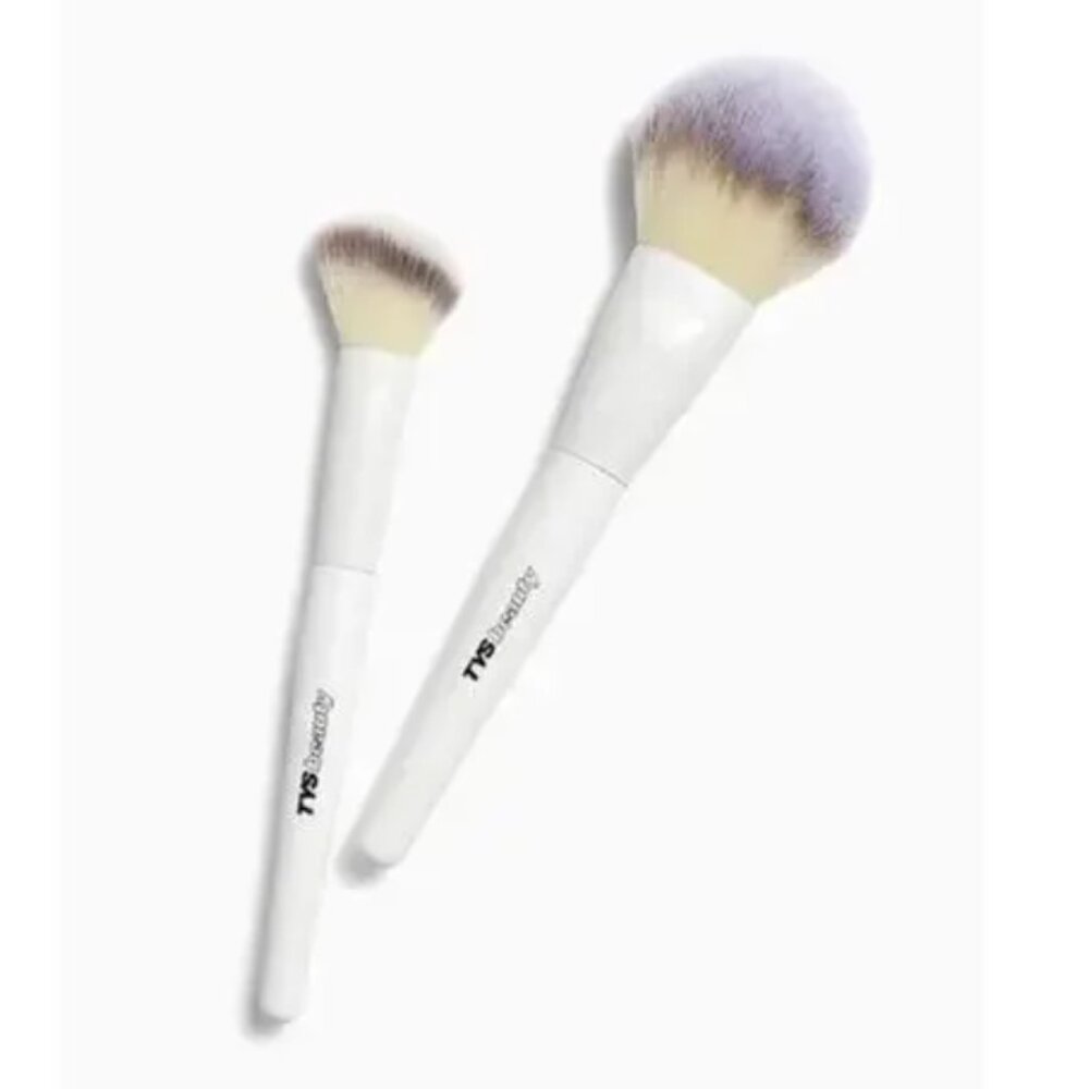 TYS BEAUTYBrush Set (00 Powder Brush/01 Blush Brush) Sealed In Bag Brand New